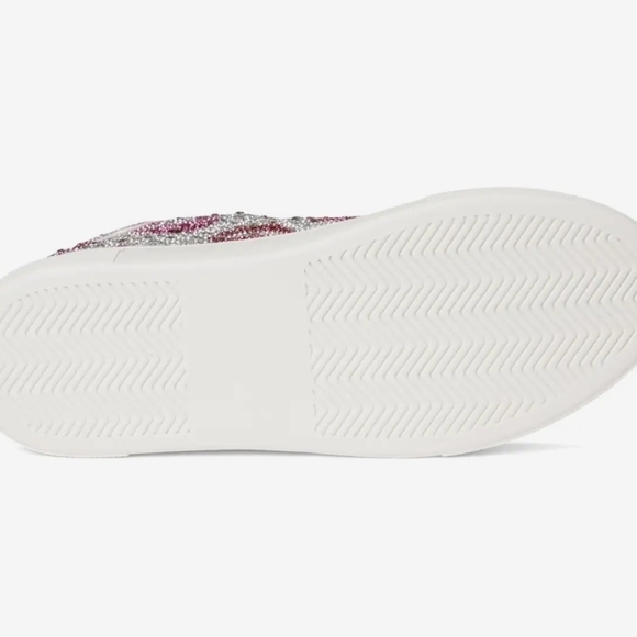 ❤️🔹️Betsey Johnson 🔹️ Sidny Platform Sneaker Glitter Multi  Lip Sneakers - Picture 4 of 7